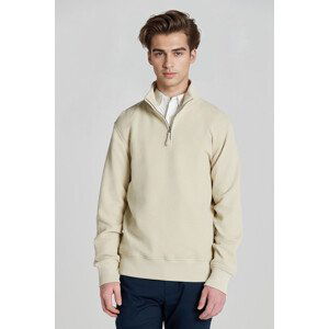 MIKINA GANT WAFFLE TEXTURE HALF ZIP hnedá S