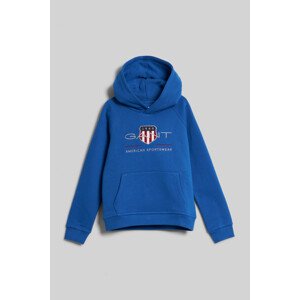 MIKINA GANT ARCHIVE SHIELD RAGLAN HOODIE modrá 98/104