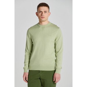 SVETER GANT FINE COTTON C-NECK zelená XL