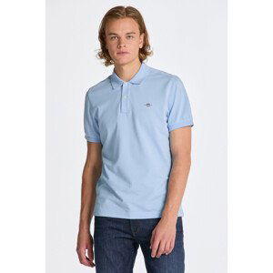 POLOKOŠEĽA GANT REG SHIELD SS PIQUE POLO CAPRI BLUE