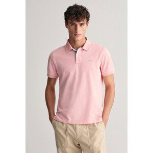 POLOKOŠEĽA GANT REG CONTRAST PIQUE SS RUGGER BUBBELGUM PINK