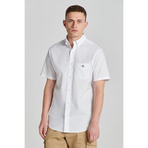 KOŠEĽA GANT REG POPLIN SS SHIRT WHITE