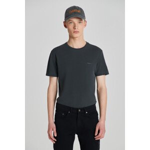 TRIČKO GANT SUNFADED SLIM PIQUE SS T-SHIRT čierna S