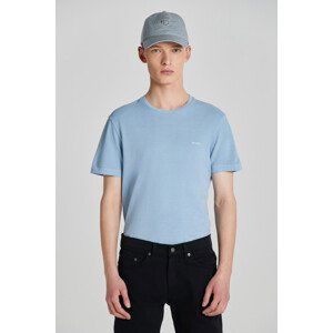 TRIČKO GANT SUNFADED SLIM PIQUE SS T-SHIRT modrá M