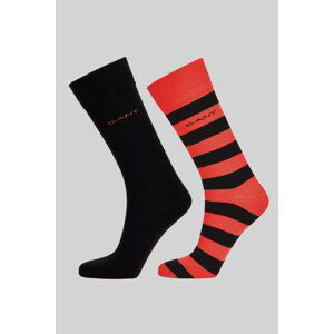 PONOŽKY GANT BARSTRIPE AND SOLID SOCKS 2-PACK ružová 40/42