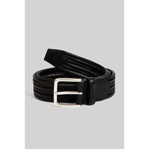 OPASOK GANT LEATHER ELASTIC BRAIDED BELT čierna 85