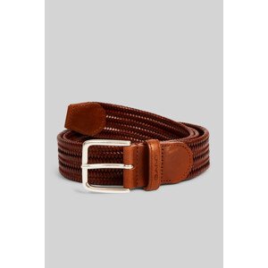 OPASOK GANT LEATHER ELASTIC BRAIDED BELT hnedá 80