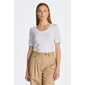 TRIČKO GANT SLIM COT/ELA SS SCOOP NECK TOP biela S