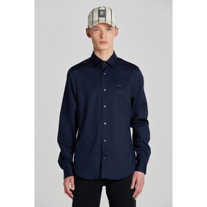 KOŠEĽA GANT SLIM SATEEN SHIRT EVENING BLUE