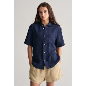 KOŠEĽA GANT RELAXED LINEN SS SHIRT MARINE