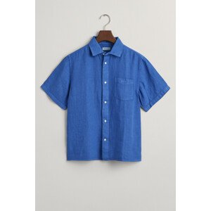 KOŠEĽA GANT RELAXED LINEN SS SHIRT LAPIS BLUE