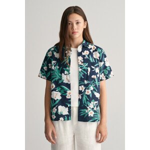 KOŠEĽA GANT OLEANDER PRINT COTTON SS SHIRT modrá 134/140