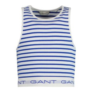 TOP GANT STRIPED RIBBED TANK TOP modrá 158/164