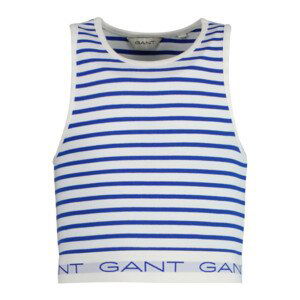 TOP GANT STRIPED RIBBED TANK TOP modrá 176