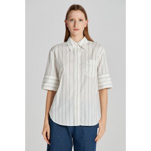 KOŠEĽA GANT REL LUXURY OXFORD STRIPE SS SHIRT biela 34