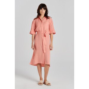 ŠATY GANT REL LINEN SS SHIRT DRESS ružová 36