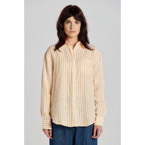 KOŠEĽA GANT REL STRIPED LINEN SHIRT žltá 32