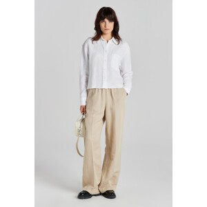 KOŠEĽA GANT REL CROPPED LINEN SHIRT biela 36