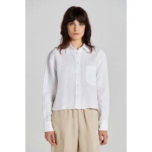 KOŠEĽA GANT REL CROPPED LINEN SHIRT biela 38