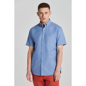 KOŠEĽA GANT REG COTTON LINEN SS SHIRT modrá M