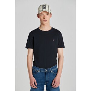 TRIČKO GANT SLIM PIQUE SS T-SHIRT čierna S