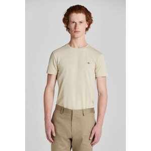 TRIČKO GANT SLIM PIQUE SS T-SHIRT SILKY BEIGE