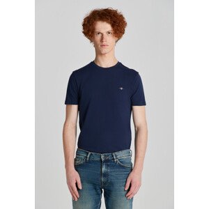 TRIČKO GANT SLIM PIQUE SS T-SHIRT modrá XL