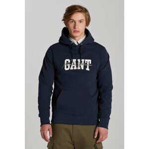 MIKINA GANT ARCH SCRIPT HOODIE modrá L