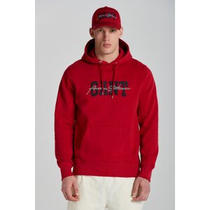 MIKINA GANT ARCH SCRIPT HOODIE červená S