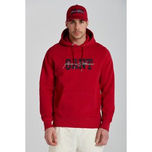 MIKINA GANT ARCH SCRIPT HOODIE červená M