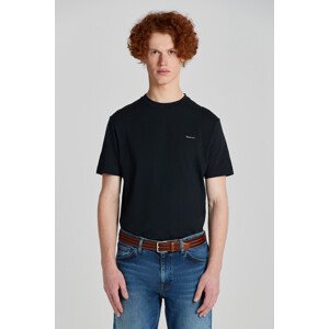 TRIČKO GANT SLUB TEXTURE SS T-SHIRT čierna M