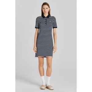 ŠATY GANT STRIPED SHIELD SS PIQUE POLO DRESS modrá XXL