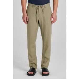 NOHAVICE GANT RELAXED LINEN DS PANTS hnedá L