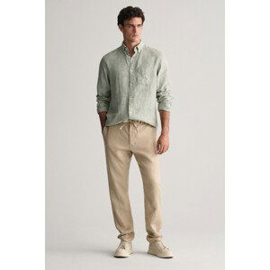 NOHAVICE GANT RELAXED LINEN DS PANTS žltá S