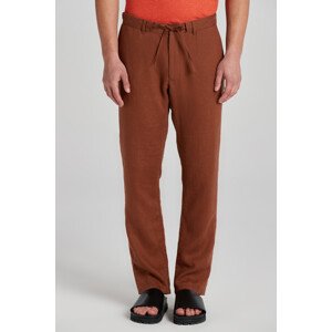 NOHAVICE GANT RELAXED LINEN DS PANTS hnedá M