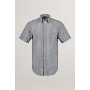 KOŠEĽA GANT REG POPLIN MICROCHECK SS SHIRT zelená M