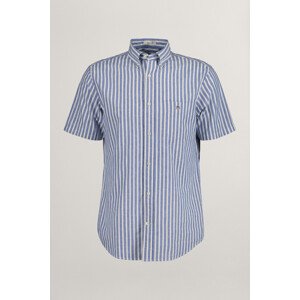 KOŠEĽA GANT REG COTTON LINEN STRIPE SS SHIRT RICH BLUE