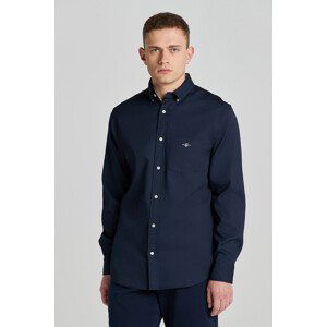 KOŠEĽA GANT REG HONEYCOMB TEXTURE SHIRT EVENING BLUE