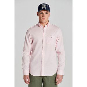 KOŠEĽA GANT REG HONEYCOMB TEXTURE SHIRT LIGHT PINK