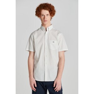 KOŠEĽA GANT REG MICRO PRINT SS SHIRT biela M