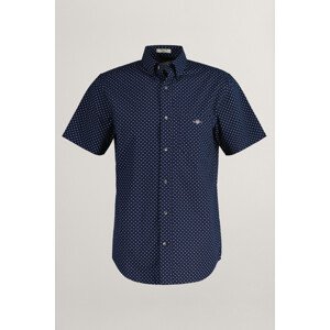 KOŠEĽA GANT REG MICRO PRINT SS SHIRT modrá L