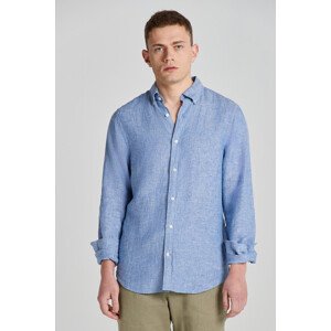 KOŠEĽA GANT SLIM LINEN SHIRT RICH BLUE