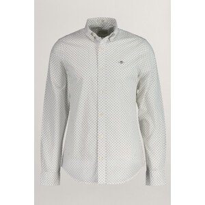 KOŠEĽA GANT SLIM MICRO PRINT SHIRT EGGSHELL