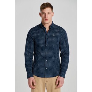 KOŠEĽA GANT SLIM MICRO PRINT SHIRT MARINE