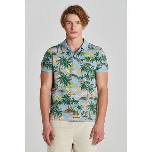 POLOKOŠEĽA GANT HAWAII PRINT SS POLO modrá S