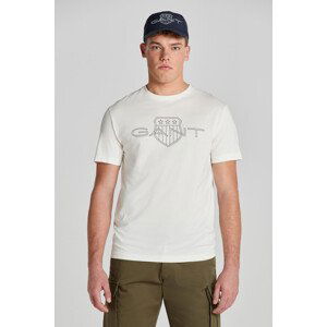 TRIČKO GANT LOGO SS T-SHIRT biela M