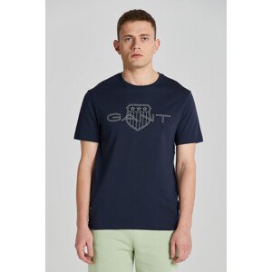 TRIČKO GANT LOGO SS T-SHIRT modrá M