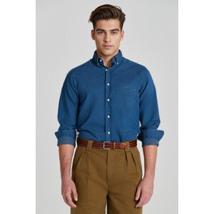 KOŠEĽA GANT REG INDIGO DOT SHIRT DARK INDIGO