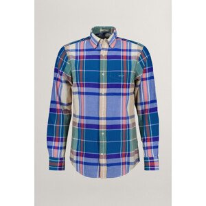 KOŠEĽA GANT REG INDIAN MADRAS SHIRT RICH BLUE