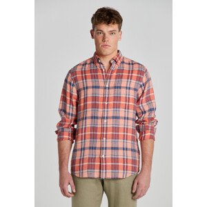 KOŠEĽA GANT REG LINEN MADRAS SHIRT ružová M